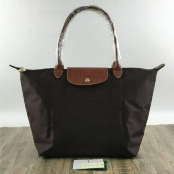 NWT Black Longchamp Original Large Office Tote 2Way Canvas Office Shoulder Bag L - Picture 1 of 4